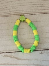 St Patrick Bracelet Shamrock Bracelet Beaded Bracelet Girls Kids Jewelry Gift