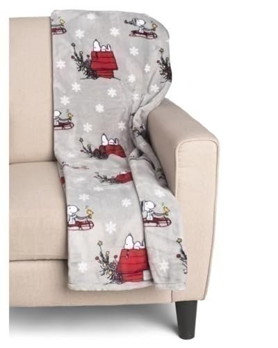 Berkshire Coperta & Casa Co Arachidi Gang Natale Velluto Morbido Peluche Lancio... - Foto 5 di 24