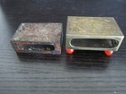 2 Antique Copper/Brass Matches Case Holders — photo 3