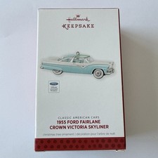 Hallmark Keepsake Ornament 1955 Ford Fairlane Crown Victoria Skyliner