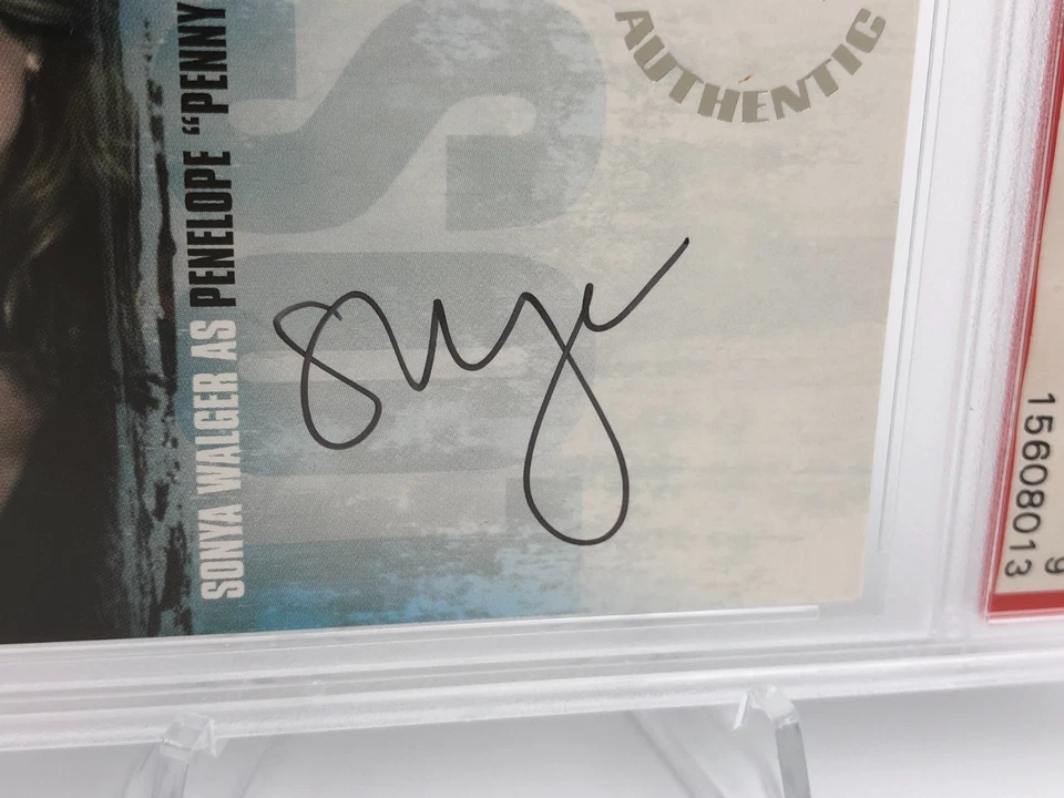 SONYA WALGER AUTO Inkworks Card TV LOST as PENELOPE "PENNY" graded PSA MINT 9 - Image 2 of 4