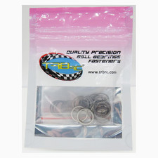 TRB RC M10X12Mm Dia. Steel Shim Pack 10Ea 0.1, 0.2, 0.3, 0.5Mm Width