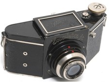 Ihagee Exakta Jr Junior Black w. Anastigmat 3.5/7.5cm lens 127 film SLR camera