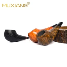MUXIANG Briar Smooth Nose-Warmer Pipe 3mm Wooden Tobacco Pipe Vest Pocket Pipe