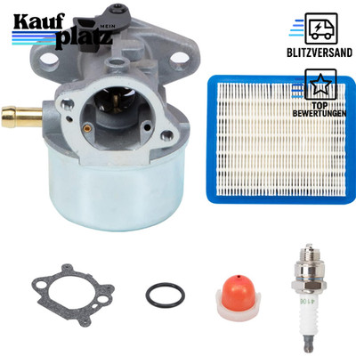 Vergaser-Kit mit Primerball und Luftfilter für Briggs & Stratton 4-7HP Motoren