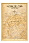 Switzerland Historical Vintage Map Wall Art Print Poster Picture Decor A4 A3 A5