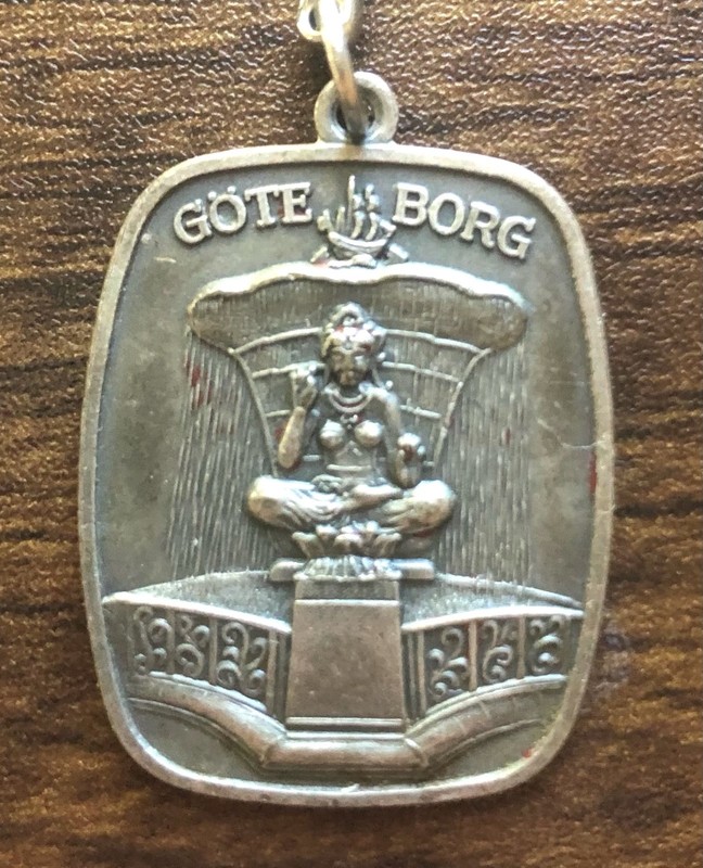 GOTHERNBURG, SWEDEN -MEDALLION - WELL of the IRON SQUARE - RARE -VINTAGE