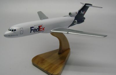 B-727-200 Fedex Cargo Boeing Airplane Desk Wood Model Regular Free Shipping 