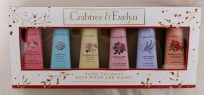 Crabtree & Evelyn Handtherapie Geschenkset 6 x 0,9oz | Hautpflegecreme Kollektion