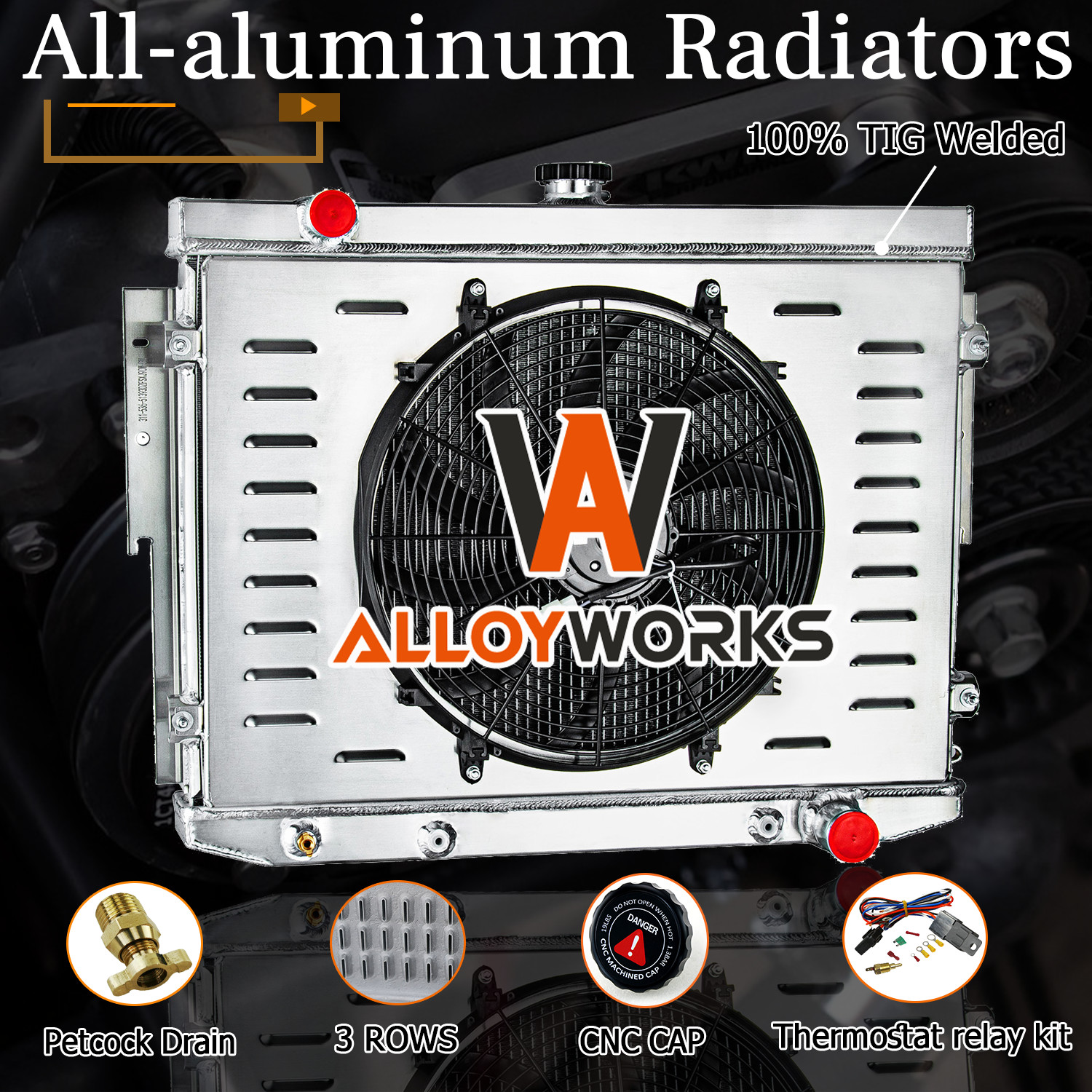 3 Row Radiator Shroud Fan Relay For 1973-1974 Dodge Coronet Charger Satellite AT