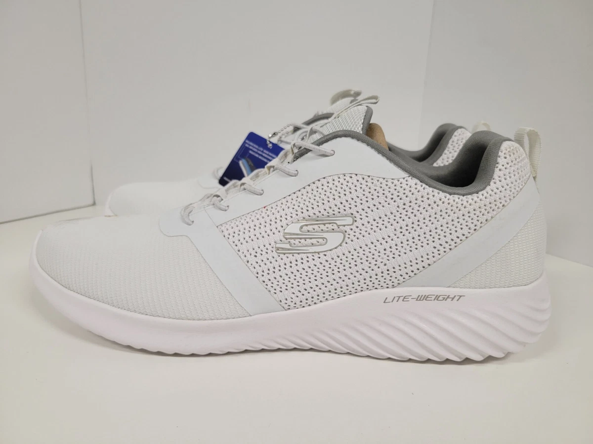 Deshacer núcleo granizo Men&#039;s Skechers Bounder Intread Sneakers White Shoes Size 14 - Has  Spots | eBay