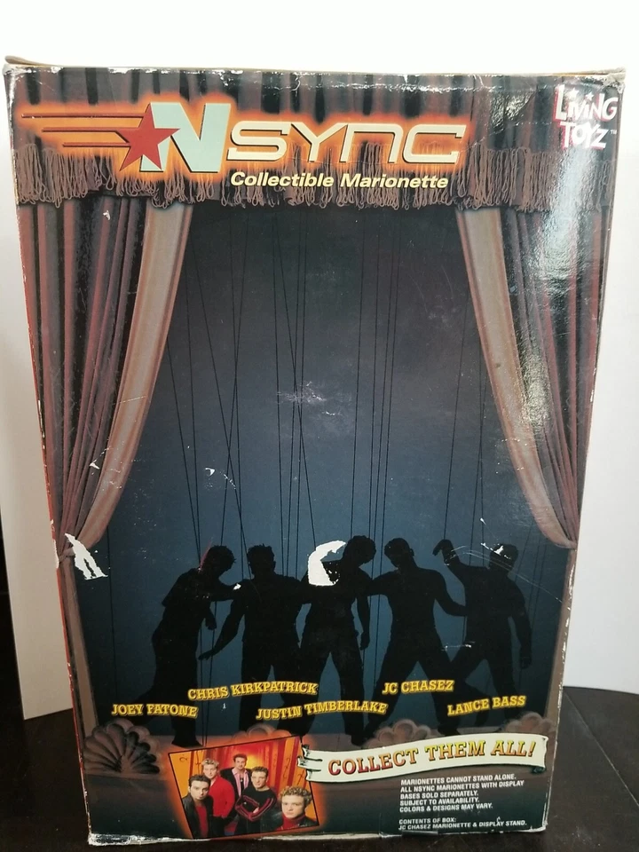 Nuevo NSYNC Living JC Chasez Marioneta Figura de Acción Muñeca de Juguete Años 90 Y2K Foto 2 de 3