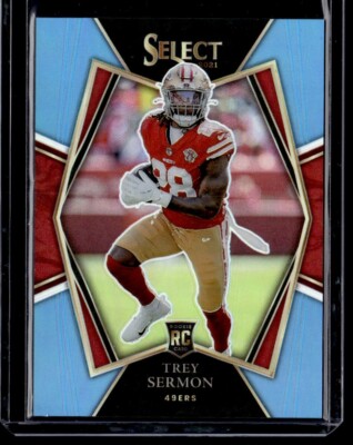 2021 Panini Select LIGHT BLUE PRIZM Trey Sermon /99