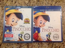 Pinocchio Blu-ray/DVD,2017,2-Disc,Digital Copy NEW Authentic Disney US Release