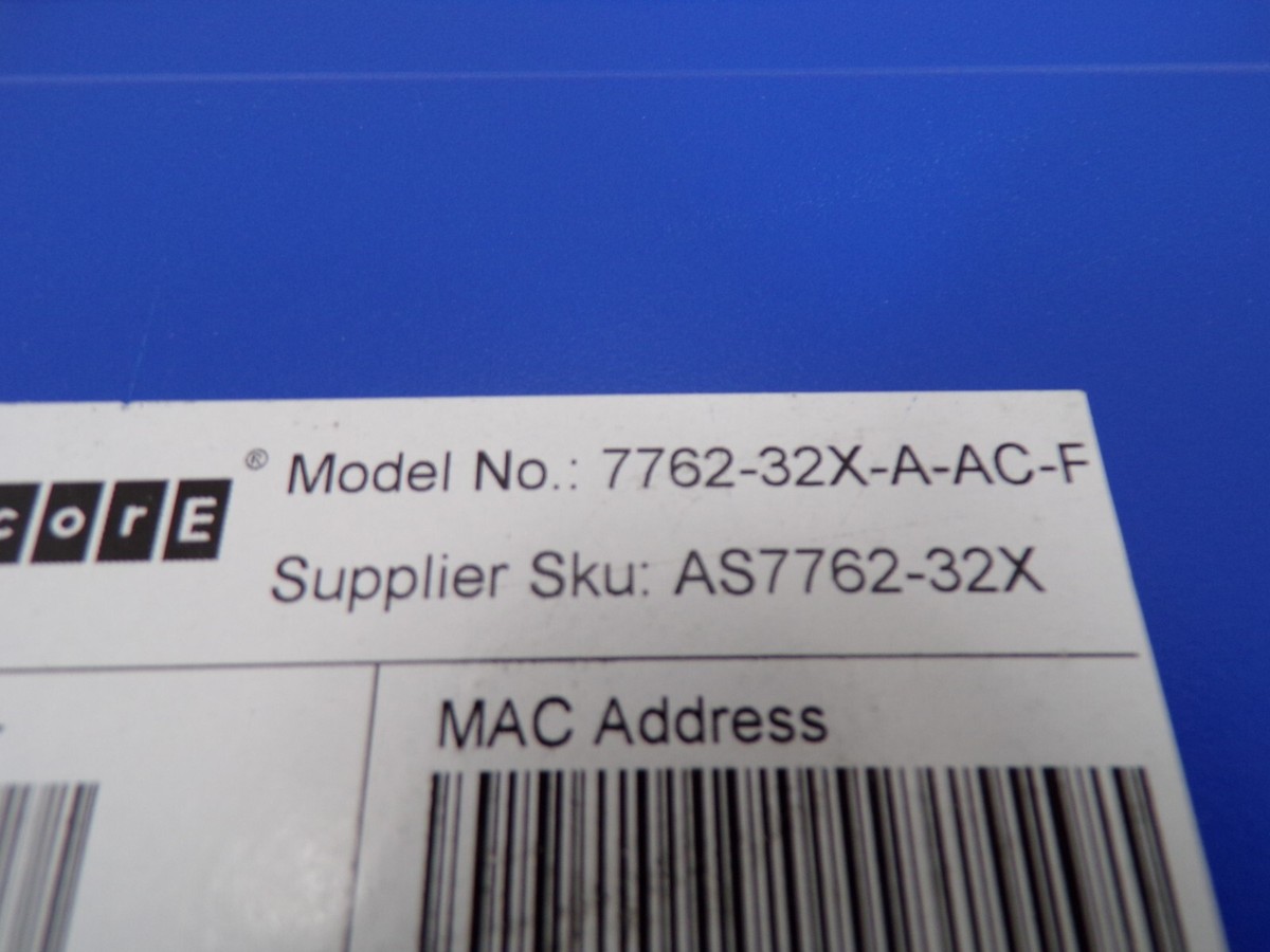 Edge-Core 7762-32X-A-AC-F 32-Port 100G Switch AS7762-32X W/ Onie