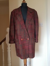Jacques Vert Brown Multicoloured Jacket Blazer Tweed Style Uk14 Wool Blend