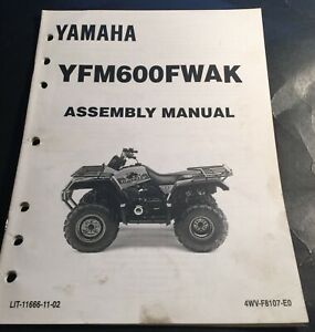 Yamaha YFM600 1998 Grizzly YFM600FWAK Parts List Manual Microfiche s37