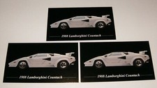 3-1988 Lamborghini Countach Photo Magnets 88 83 84 85 86 87 Picture