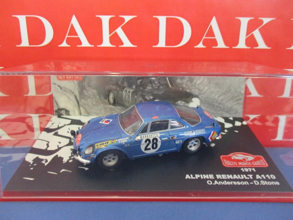 Die cast 1/43 Modellino Auto Renault Alpine A110 Rally Monte Carlo 1971 Anderson - Immagine 4 di 4