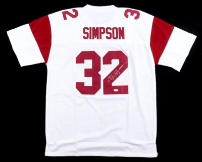 Simpson Signed USC Trojans Jersey (PSA COA) Bills All Time Leading  Rusher