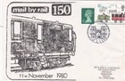 GB 1980 Mail by Rail 150 Cover Manchester Special cancel typed VGC
