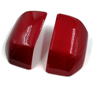 For 15-20 Ford F150 Mirror Cover Skull Cap Replacement Pair Painted Red Code RR