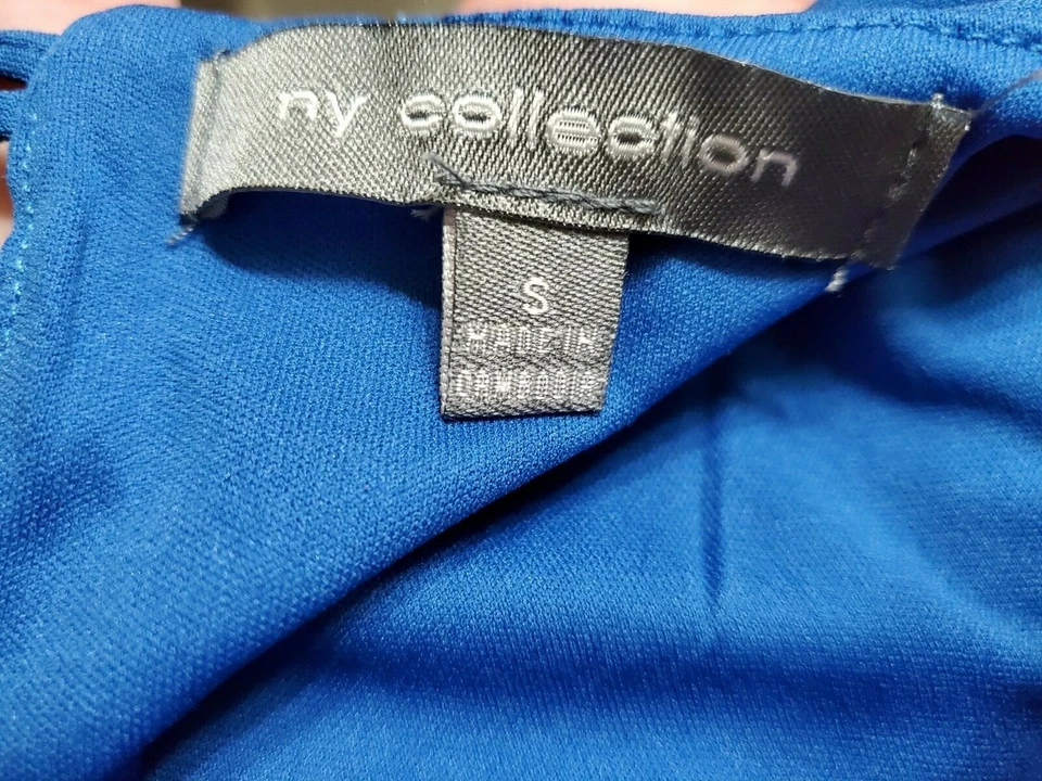 NY Collection Womens Sundress Dress Size S Small Blue - Image 2 of 4