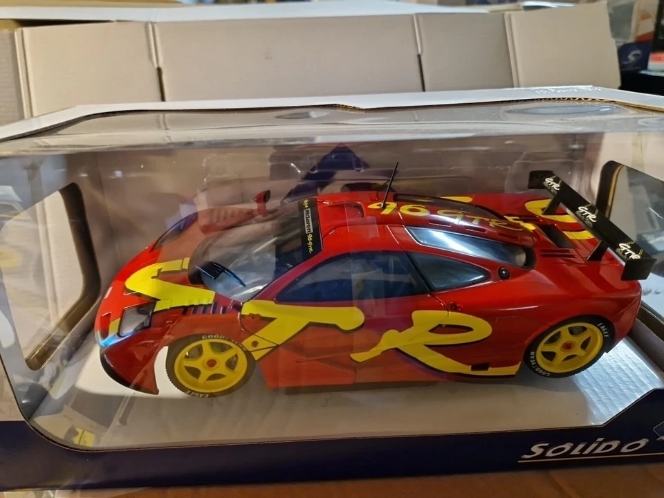 AU328 SOLIDO 1/18 MCLAREN F1 96 GTR REF S1804102 ROUGE - Photo 3/4