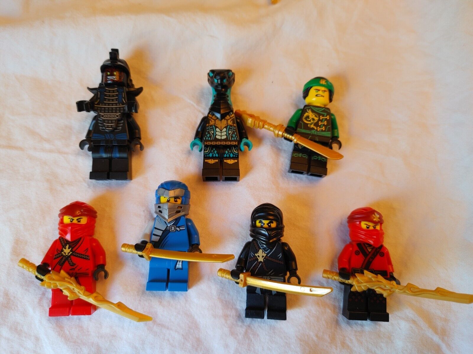 LEGO Ninjago Kai, Jay, Cole, Zane, FIGURE LOT,  Garmedon