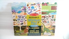 Melissa  Doug Reusable STICKER PAD HABITAT Animals New Sealed