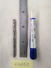 1 NEW QUALITY CARBIDE 9/64" (.140") SOLID CARBIDE TWIST DRILL 2-1/2" OAL (W653)
