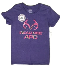 Realtree APC Purple Short Sleeve Shirt -Womens Size S - NEW