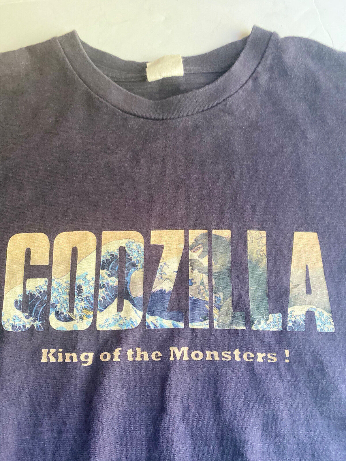 Godzilla Toho Co T-shirt Tee Waves Graphic Rare Size… - Gem Godzilla Toho Co T-shirt Tee Waves Graphic Rare Size… - Gem
