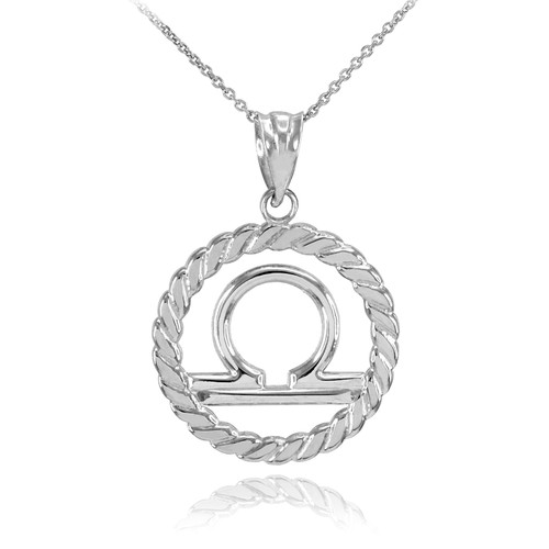 Sterling Silver Libra Zodiac Sign in 