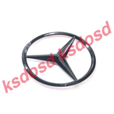 W212 SEDAN Mercedes GLOSS BLACK Star Emblem Rear Trunk Lid Logo Badge AMG E350
