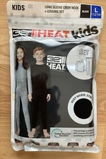 32 Degrees Heat Kids Base Layer Top Leggings Size L 12-14 BLACK