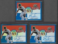 2018 Leaf Metal JEREMY EIERMAN State Pride Blue Prismatic Auto RC X/35 A's