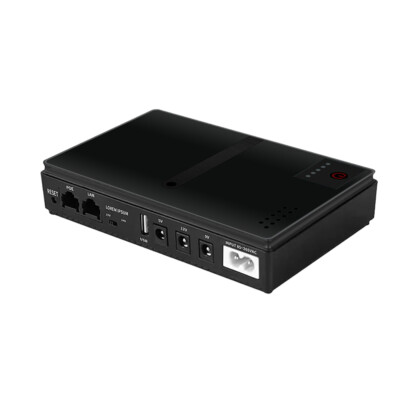 Tragbar 10400mAh UPS 5/9/12V Unterbrechungsfreie Stromversorgung für WiFi Router