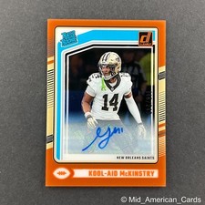 2024 Clearly Donruss Kool-Aid McKinstry Rated Rookie Auto Orange #83 Saints /249