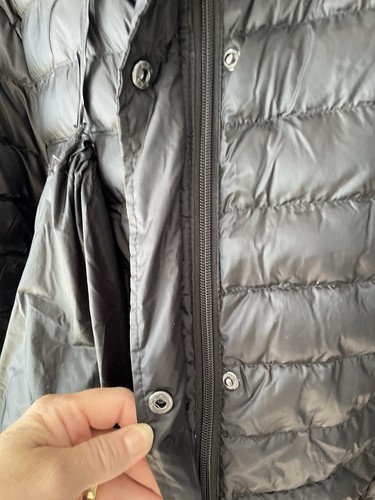 NWT Woman’s HEATKEEP Hooded Full Zip Packable Slim Fit Coat Black Small - Picture 3 of 5