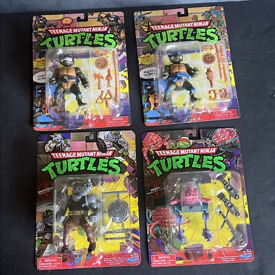 Playmates ￼2023  Storage Shell Figure Set Leo, Don & krang- rocksteady New All 4