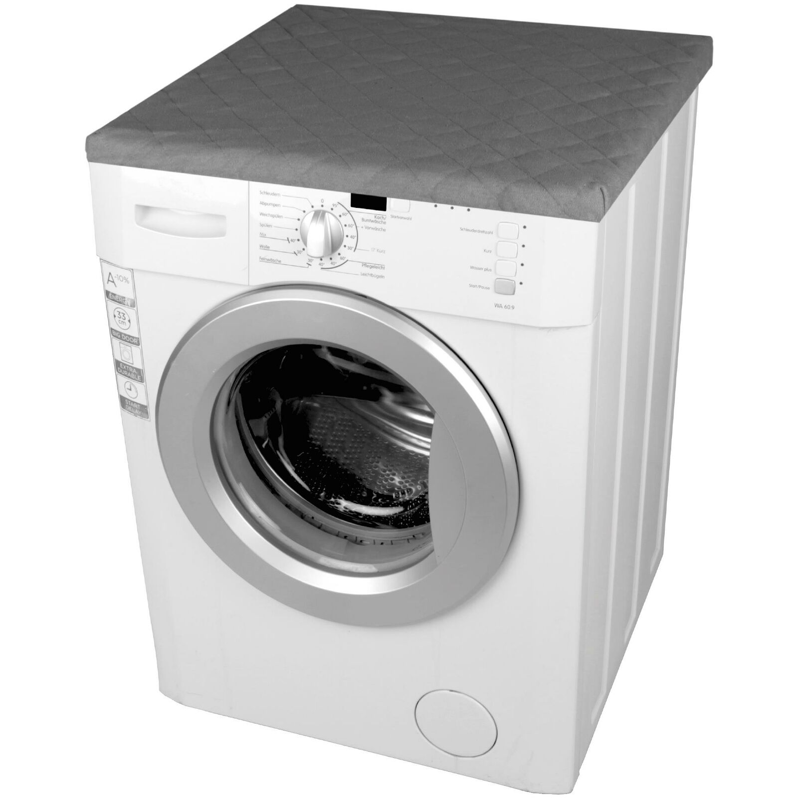Waschmaschinenbezug 60x60cm Trockner Schonbezug Abdeckung Überzug Waschmaschine