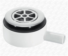 McAlpine Caravan Type Pumped Shower Waste 70mm Top for 50mm Hole 22mm Outlet