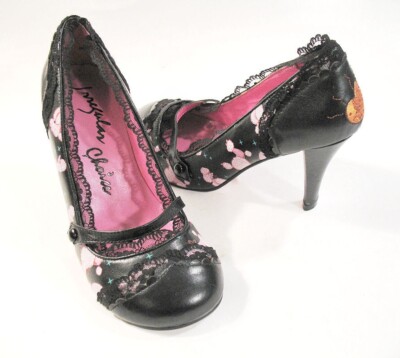 RARE Vintage Irregular Choice Pink Poodles Heels 50's Collection 7 / 37 Unworn