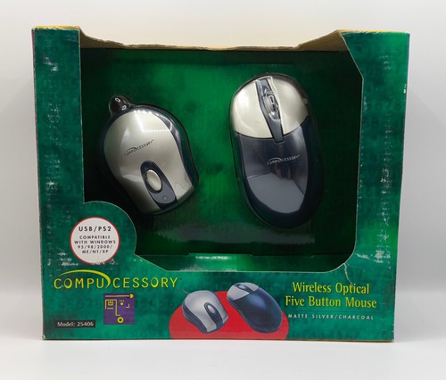 Compucessory Wireless Optical Five Button Mouse (USB/PS2) Model No.25406 - Picture 6 of 6