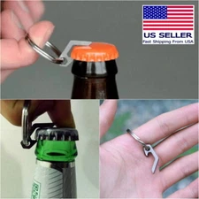 EDC Mini Lightweight Bottle Beer Opener & Keyring Pocket Tool Utility Keychain