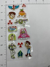 PUFFY STICKER SHEET: Disney Pixar Toy Story Buzz Woody Slinky Ham Potato Head