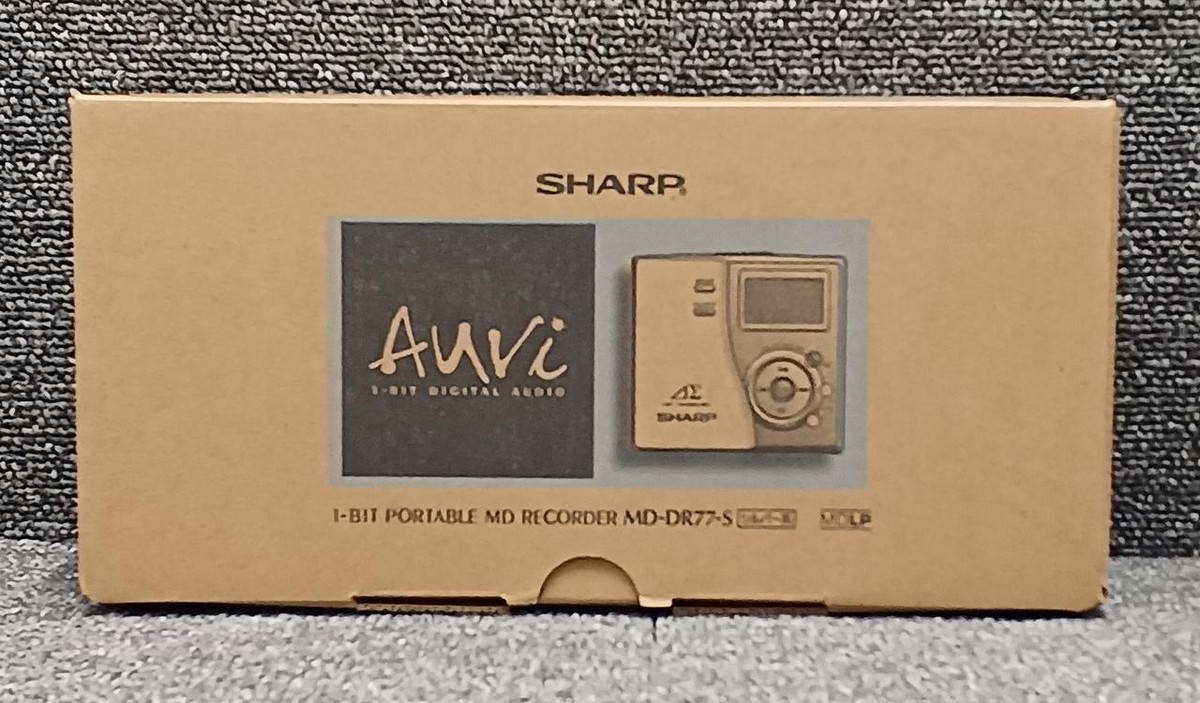 SHARP MD-DR77-S Portable Minidisc Recorder Tested Working w