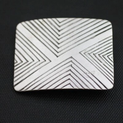 Pyramiden Spitzen Design Gürtelschnalle Wechselschließe für 4cm Leder - Bild 1 von 3