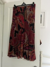 M S Skirt and Jumper Set Pink/paisley Size 16